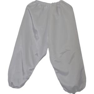 P02 Pantalon bouffant blanc brillant