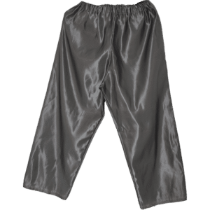 P05 Pantalon gris foncé brillant