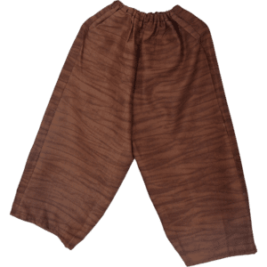 P08 Pantalon marron zébré