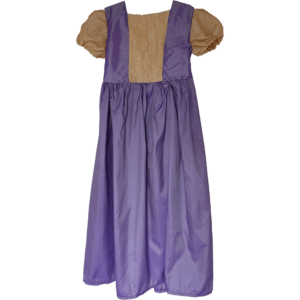 R02 Robe Princesse Violette manches courtes Beige