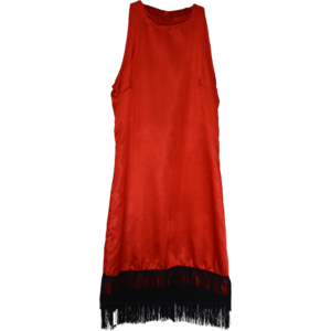 R08 Robe Rouge Charleston Costume Enfant Année 20