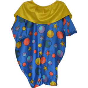 S09 Costume Bouffant Clown Bleu